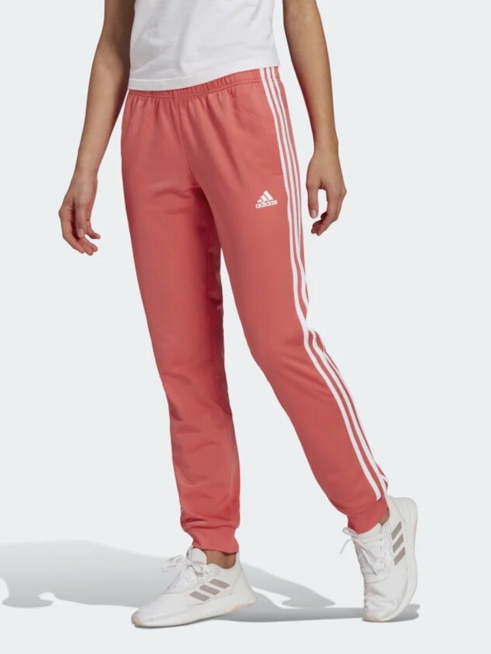 Adidas Women’s Primegreen Pink 3 Stripe Track Pants Joggers Small